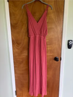 Lulus Lost in Paradise Rusty Rose Maxi Dress thumbnail 4