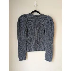 Universal Thread Sweater Dark Gray V Neck Puff Sleeve Knit Winter Size XS NWOT thumbnail 8