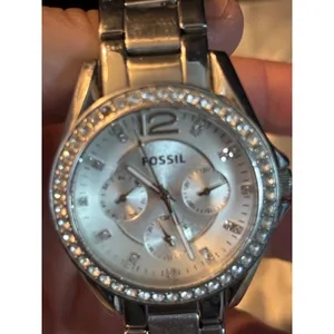 Relic by Fossil Womens White Crystal Bezel Multi Function Dial Watch ZR15551 thumbnail 2