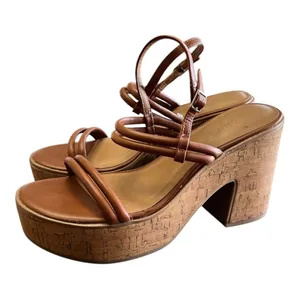 Universal Thread Corked Chunky Sandal, Size 10 thumbnail 1