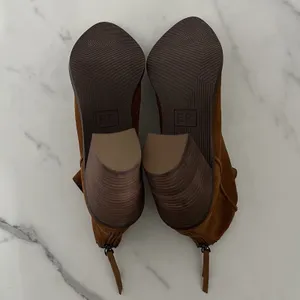 BP. Heath Suede Leather Ankle Boots Cognac Brown Sz 8.5 Block Heel Western Boho thumbnail 9