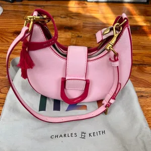 CHARLES & KEITH’s Limited-edition collaboration ITZY Gabine hobo saddle bag. thumbnail 11