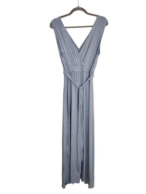 Lulus Dusty Mint Boho Sleeveless Maxi Dress with Tie Waist Size XL NWT thumbnail 3