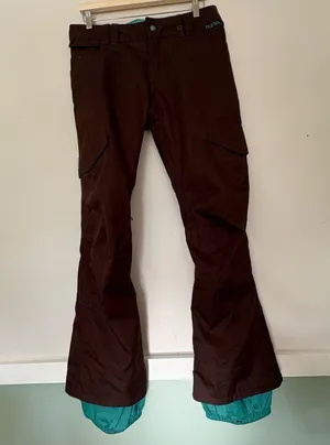 Burton the white collection da nag dry ride snow pants size medium brown teal thumbnail 12