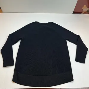 Athleta Women Black Hanover Merino Wool Blend V-Neck Sweater Top Athletic SZ XS‎ thumbnail 10