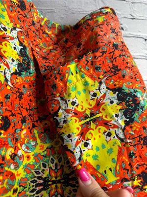 Kut from the cloth Vibrant Orange & Neon Printed Tunic Top medium thumbnail 10