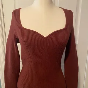 Abercrombie Long-Sleeve Sweetheart Sweater Bodysuit thumbnail 5