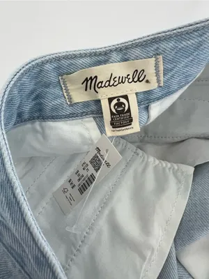 NWT Madewell Women's The Curvy Harlow Wide‎ Leg Trouser Jean High Rise Noll Wash thumbnail 10