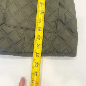 Lucky Brand Women's Quilted Army Green Insulated Winter Jacket - Large thumbnail 13