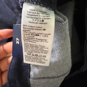 J.Crew High-Rise Trouser Jean in Deep Indigo Rinse Wide Leg Sz 27 Classic Preppy thumbnail 8