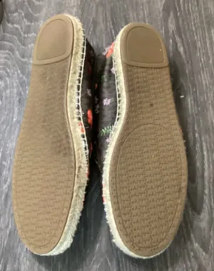 Michael Kors Kendrick Floral Logo Espadrille Flats Size 8.5M thumbnail 4