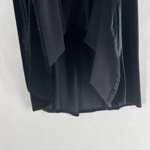 On 34th Womens Midi Skirt Size‎ XS Black Velvet Pleated Pull-On Elastic Waist thumbnail 4