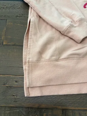 Wildfox But First Cocktails Sweatshirt Women’s S Pink Oversized Pullover thumbnail 2