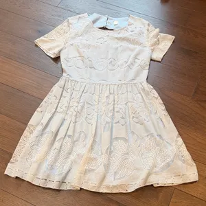 Women’s Light Blue Lace Mini Dress Size Medium C22-007 thumbnail 1