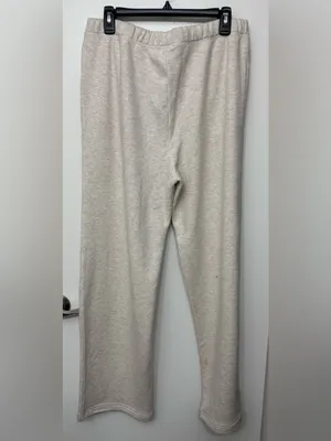 NWT Skims Cotton Fleece Straight Leg Pants | Cozy Lounge Sweatpants | Casual thumbnail 2
