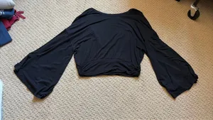 Lulus black sweater thumbnail 2