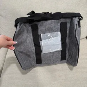 Jimmy Choo Parfums Gray Black Weekend Bag thumbnail 6