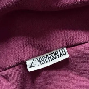 Gymshark Cropped Pullover Hoodie Drawstring Maroon M thumbnail 5