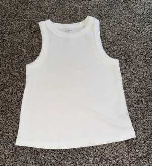 Old Navy Women's Snug White Ribbed Tank Top Size Small thumbnail 1