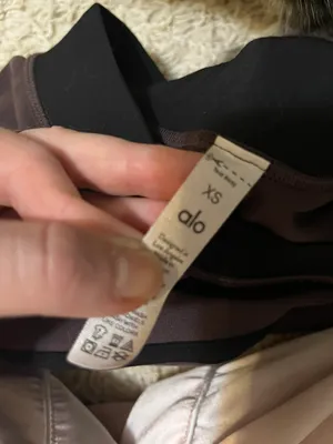 Alo Airbrush High Rise Streamlines Leggings Brown Size Xs thumbnail 2