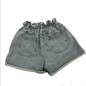 Princess Polly OPEN ROAD DENIM PAPER BAG SHORTS PALE BLUE thumbnail 3