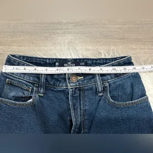Hollister Dark Blue Ultra High-Rise Dad Jeans Size 00 Short thumbnail 4