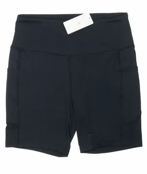 Baleaf Black High-Rise Bike Shorts with Side Pockets thumbnail 1