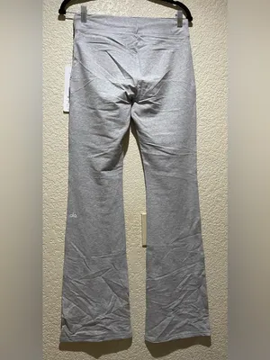 Alo NWT Sway Boot Cut Athletic Heather Gray Sweatpants Size M thumbnail 4