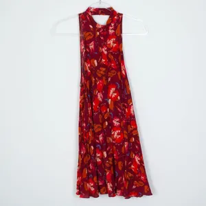 Intimately Free People High Neck Floral Swing Dress Womens Size‎ Small thumbnail 3