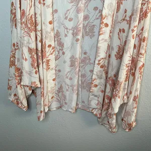 Altard State Womens Boho Floral Open Front Kimono Cardigan Size Large thumbnail 3