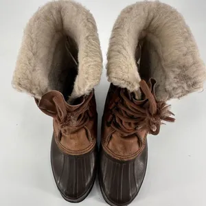 Sorel Women’s Alpine Waterproof Sherpa Lined leather Boots size 7 Duck‎ Caribou thumbnail 10