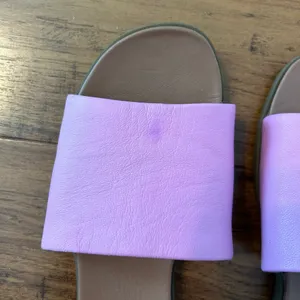 Steve Madden Pink and Brown Slide Sandals thumbnail 2