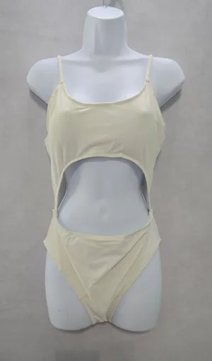 White One Piece 90s Y2K Swimsuit Beach Vacation Resort Sexy Large thumbnail 1