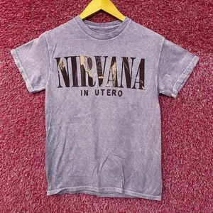 Nirvana In Utero Album Art & Track-listing Grunge Band Tee S thumbnail 3