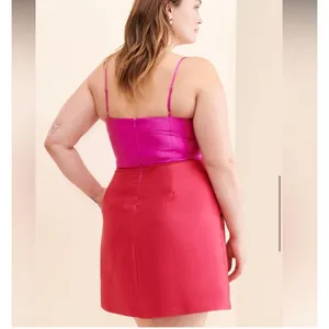 Anthropologie Hutch‎ Serena Bow Mini Dress Pink Red Sz 4 thumbnail 3