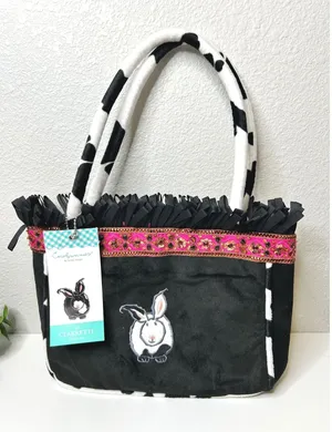 Susie Stern NWT ‎ Cowbunnies Shoulder Bag Fringe thumbnail 1