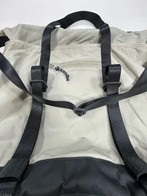 lululemon athletica Light Gray and Black Convertible Nylon Tote thumbnail 4