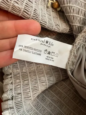 NATURAL LIFE Daisy Flowy Satin Shorts Smocked Silver Gray XS/S 💛🎀 thumbnail 9