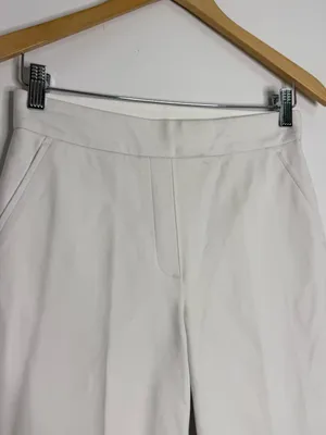 SPANX On-The-Go Kick Flare Pants White Size Small Stretch Pull On thumbnail 3