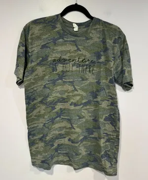 Disney Camo Adventure is out‎ there embroidered Graphic T-Shirt thumbnail 1