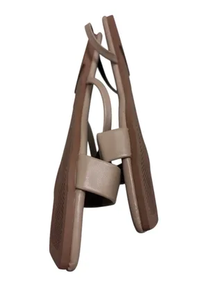 Nude Sandals Sz 8.5(39) Square toe NIB Tan thumbnail 4