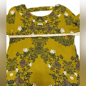 Free People Smooth Talker Tunic Top Womens S Mini Dress‎ Boho Floral Open Back thumbnail 6