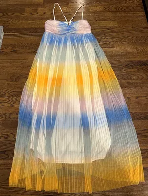 Revolve Rainbow Ombré Gown thumbnail 1