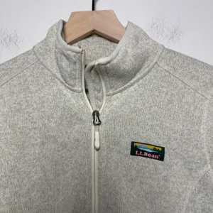 L.L. Bean‎ Womens Sweater Fleece Full-Zip Jacket M Sailcloth Gorpcore Granola thumbnail 2