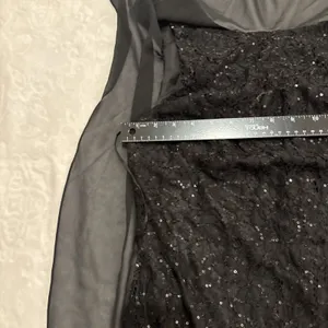 Midnight Velvet Black Sequin Mini Dress Sz 14 thumbnail 6