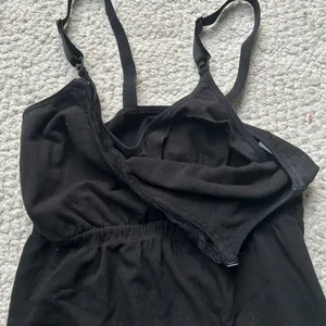 black A-line nursing tank with snap straps womens size medium thumbnail 5