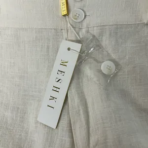 NWT Meshki Women’s Small Cream Ankle Cargo Pants thumbnail 7
