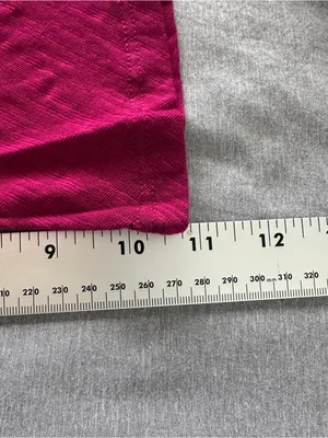 Anthropologie Raspberry Pink V-Neck Bell Sleeve Top Size Small NWT thumbnail 8