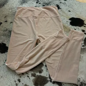 ALO YOGA Pink‎ Nectar Velvet Velour Leggings Size Large Y2K thumbnail 6