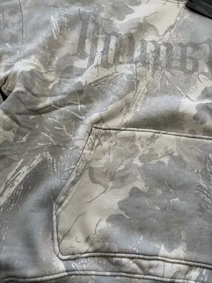 YoungLA Bling Camo Hoodie Grey Spring Hoodie Women’s Size Small Hunting Season thumbnail 5